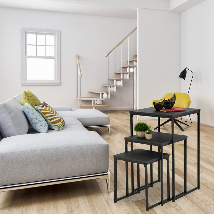 Relaxdays Beistelltisch 3er Set
