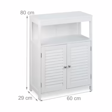 Relaxdays Weißer Badschrank