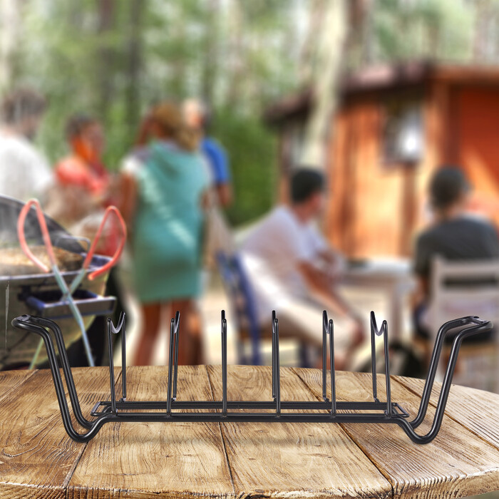 Relaxdays Rippchenhalter für den Grill