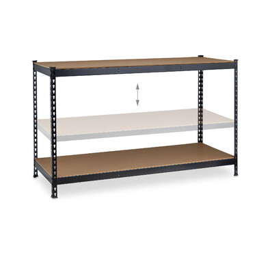 Relaxdays Schwarze Werkbank