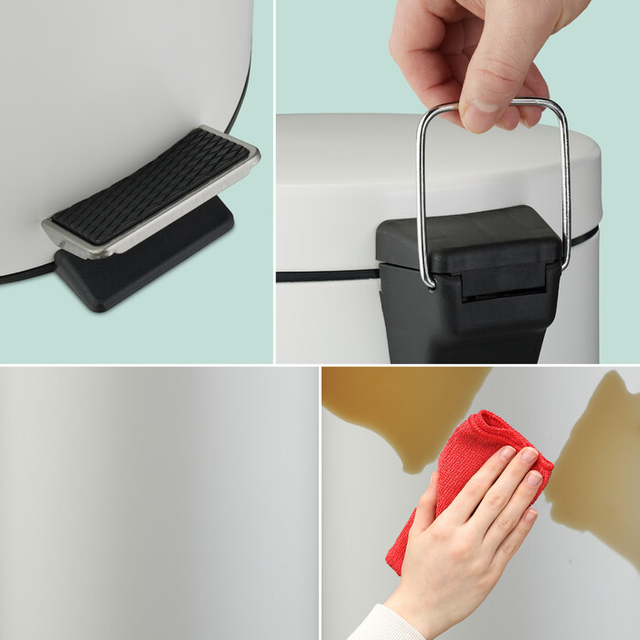 Relaxdays Runder Mülleimer Küche 20 Liter
