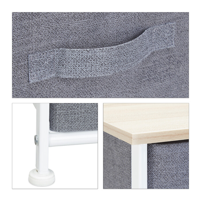 Relaxdays Regalsystem verschiedene Varianten grau