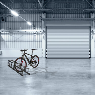Relaxdays Schwarzer Fahrradständer für 6 Fahrräder