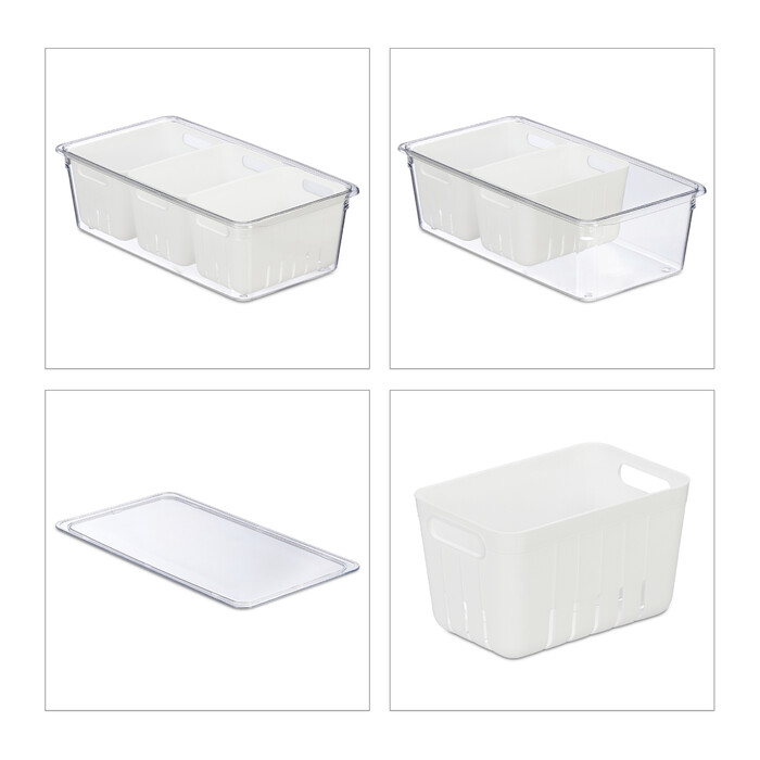 Relaxdays Kühlschrank Organizer 2er Set