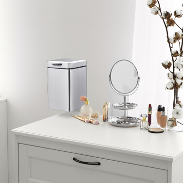 Relaxdays Kosmetikeimer Wandmontage 6 Liter
