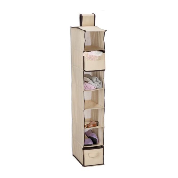 Relaxdays Hängeregal Kleiderschrank 7 Fächer