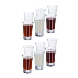 Relaxdays Schnapsgläser 4cl im 12er Set