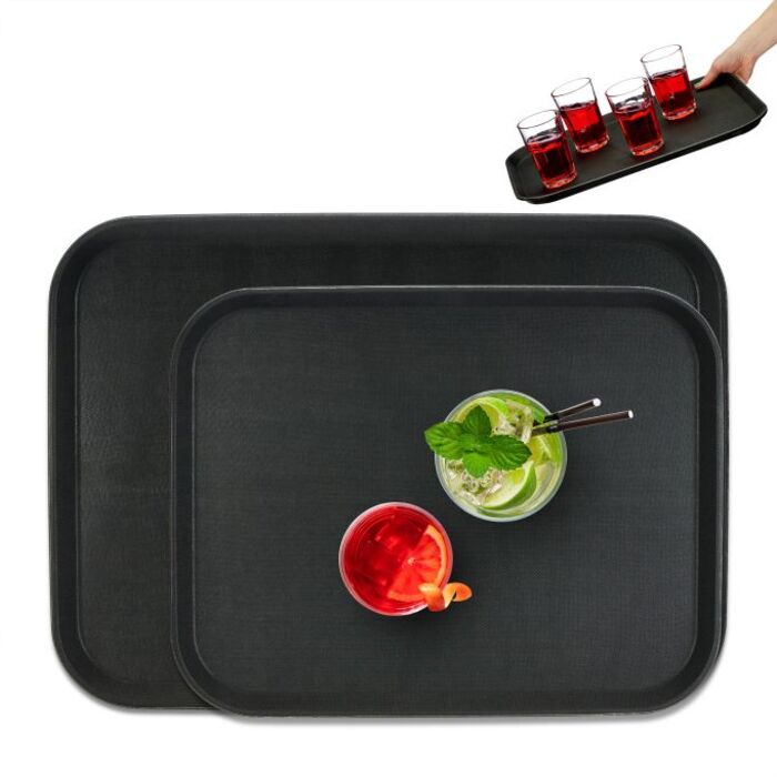 Relaxdays Serviertablett 2er Set