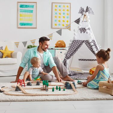 Relaxdays Kinderregal mit 4 Boxen, Lama-Design, HBT 62x53x30 cm, bunt, für Jungen & Mädchen, Spielzeug