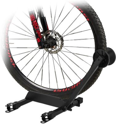 Relaxdays Fahrradständer, erweiterbarer Hinterradständer für Radgrößen 20-29', HBT: 47 x 34 x 35 cm, klappbar, schwarz
