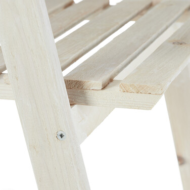 Relaxdays Weiße Blumentreppe aus Holz