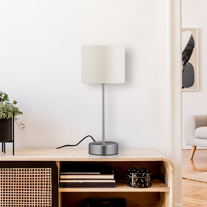 Relaxdays Nachttischlampe Touch Funktion