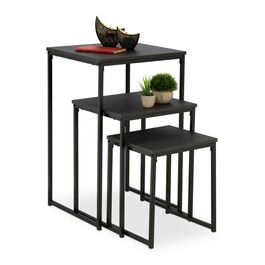 Relaxdays Beistelltisch 3er Set