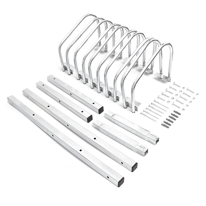 Relaxdays Fahrradständer 5 Fahrräder Stahl 130cm