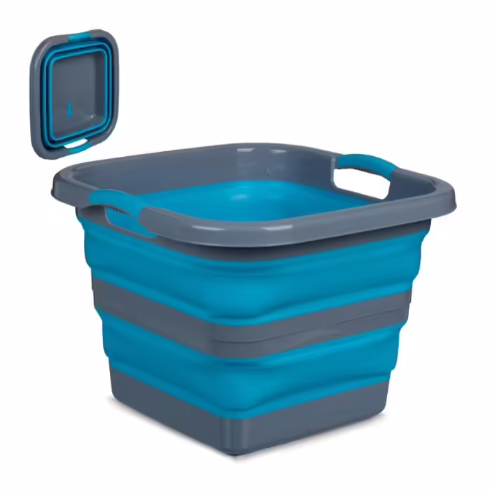 Relaxdays Faltbarer Wäschekorb 40 Liter