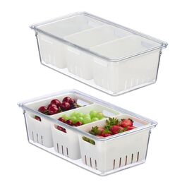 Relaxdays Kühlschrank Organizer 2er Set