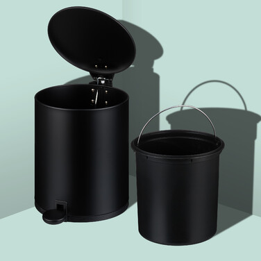 Relaxdays Runder Kosmetikeimer 5 Liter