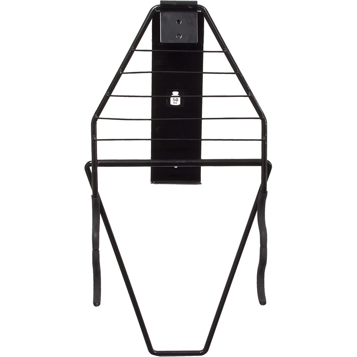 Relaxdays Fahrrad Wandhalterung Klappbar Bis 50 Kg, Schwarz, Standard