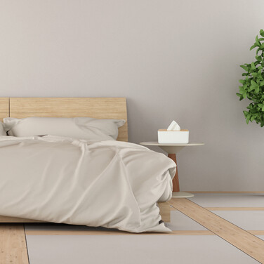 Relaxdays Kosmetiktücher Box mit Holz-Deckel