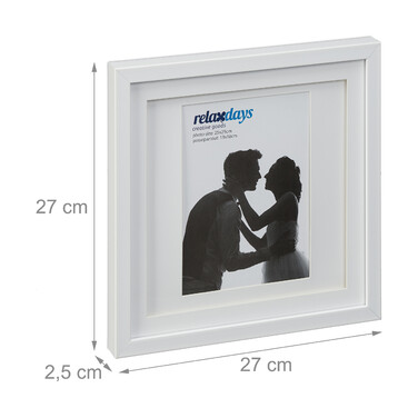 Relaxdays Bilderrahmen 25x25 cm 2er Set