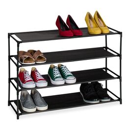 Relaxdays Schuhregal mit Stoffebenen