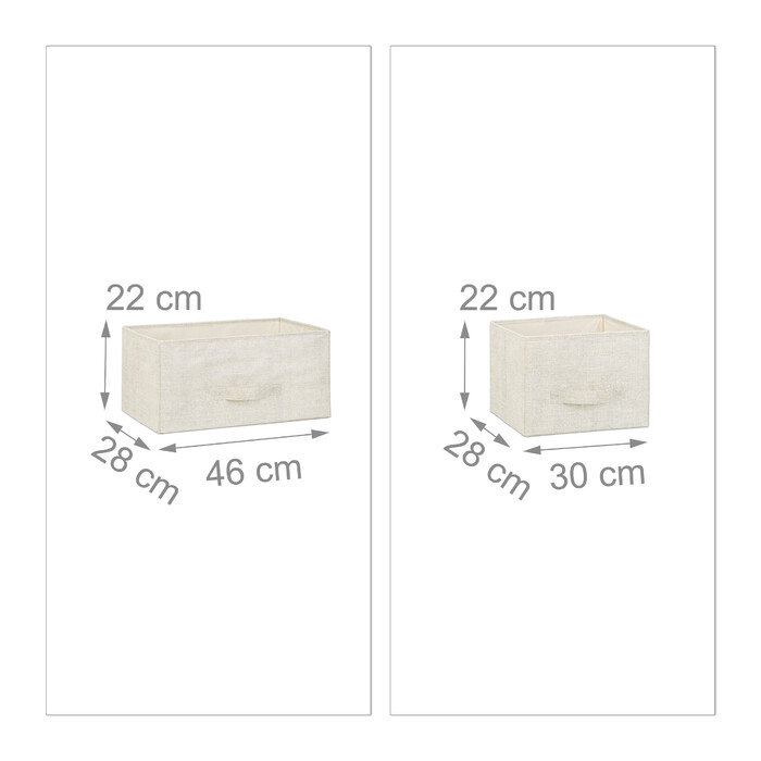 Relaxdays Regalsystem verschiedene Varianten beige