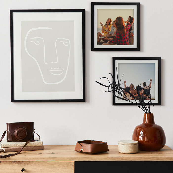 Relaxdays Bilderrahmen 25x25 cm 2er Set