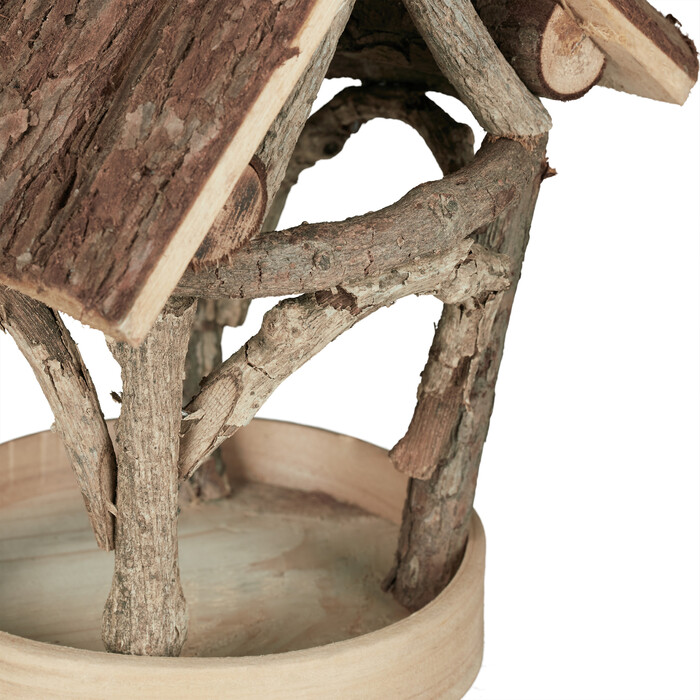 Relaxdays Vogelfutterhaus zum Aufhängen