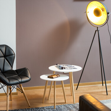 Relaxdays Beistelltisch 2er Set Skandinavisch