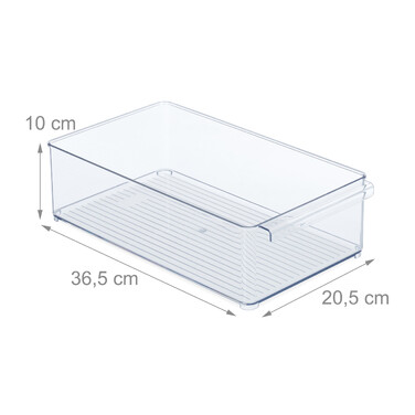 Relaxdays Kühlschrank Organizer mit Griff
