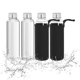 Relaxdays 4er Set Trinkflasche 500 ml