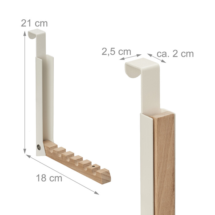Relaxdays Klappbare Türgarderobe 2er Set
