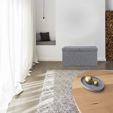 Relaxdays Sitzbank mit klappbarem Deckel