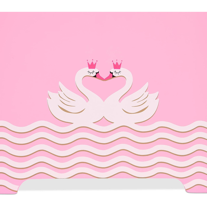 Relaxdays Kinderregal, 60x42,5x30 cm, 5 Fächer, MDF, weiß/rosa, Aufbewahrungsregal Kinderzimmer