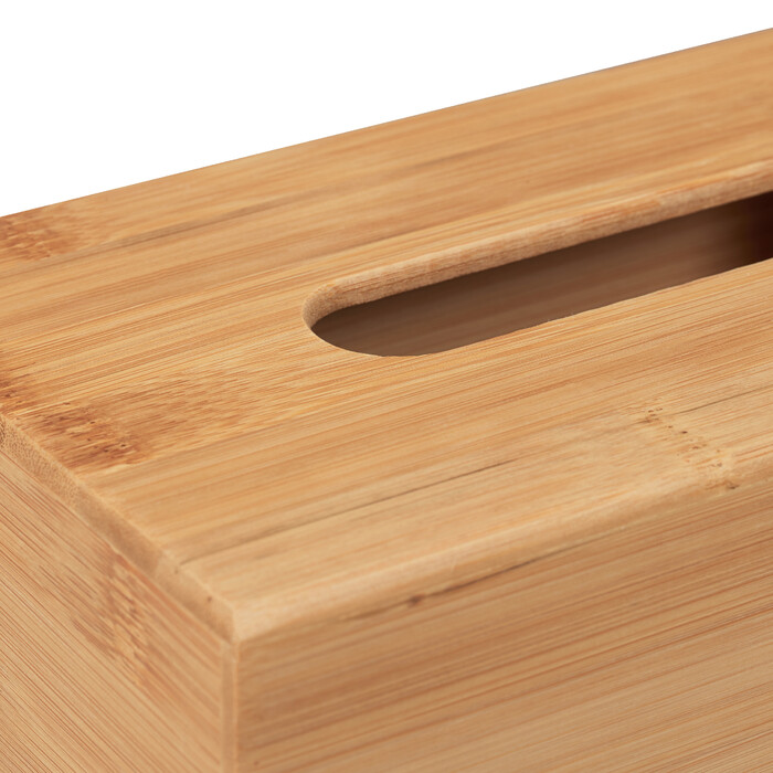 Relaxdays Kosmetiktücherbox aus Bambus