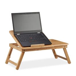 Relaxdays Höhenverstellbarer Laptoptisch Bambus