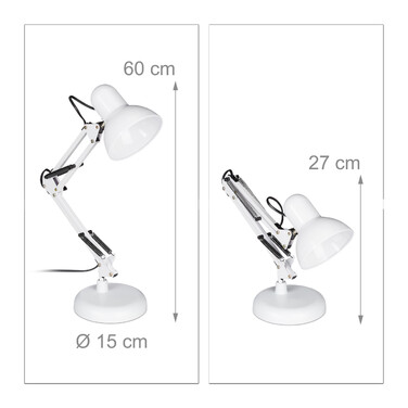 Relaxdays Retro Schreibtischlampe