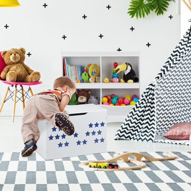 Relaxdays Kinderregal 4 Fächer