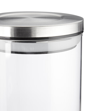 Relaxdays Vorratsglas 3er Set je 1 Liter