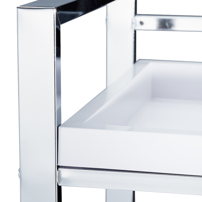 Relaxdays Servierwagen mit 3 abnehmbaren Tabletts