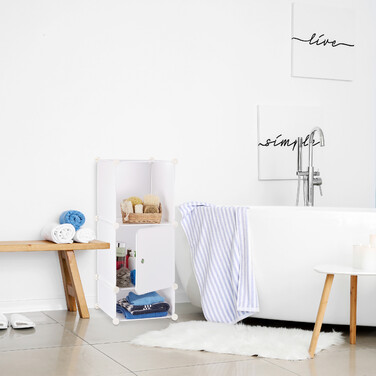 Relaxdays Regalsystem 4 Fächer