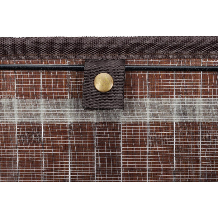 Relaxdays Wäschekorb Bambus, rechteckiger Wäschesortierer, 2 Fächer, klappbar, 95 l, (Braun)