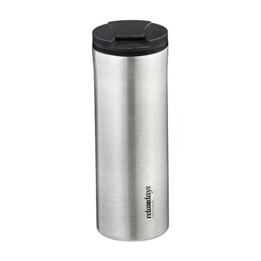 Relaxdays Thermobecher Edelstahl 400ml