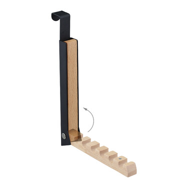 Relaxdays Klappbare Türgarderobe schwarz