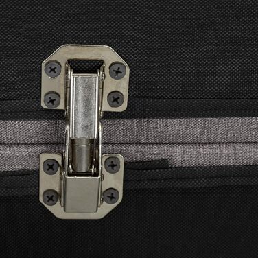 Relaxdays Sitzbank mit Stauraum, gepolstert, Holzbeine, Stoffbezug, 39,5x79,5x39,5 cm, Polyester, hellgrau