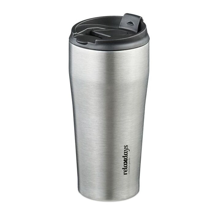 Relaxdays Thermobecher Edelstahl 400ml