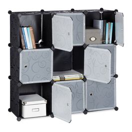 Relaxdays Regalsystem mit Türen