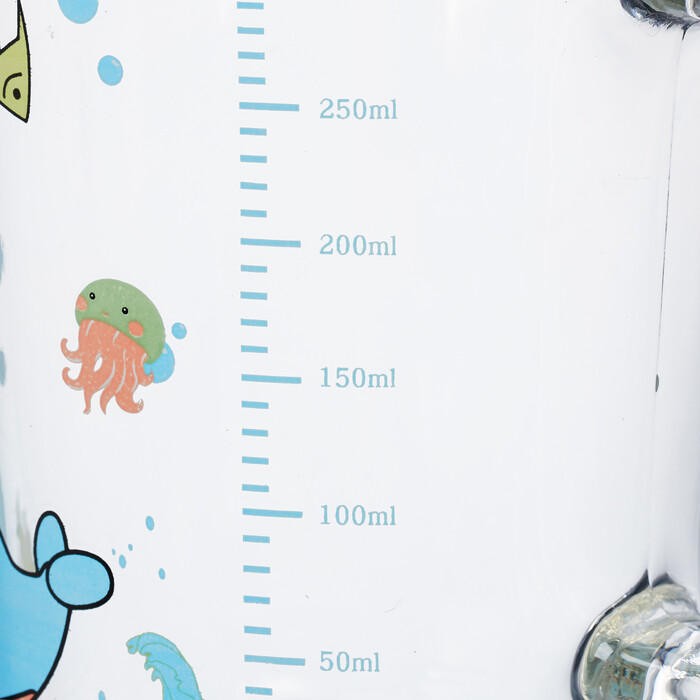Relaxdays 2er Set Kindergläser mit Walmotiv