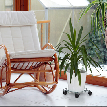 Relaxdays Pflanzenroller 4er Set