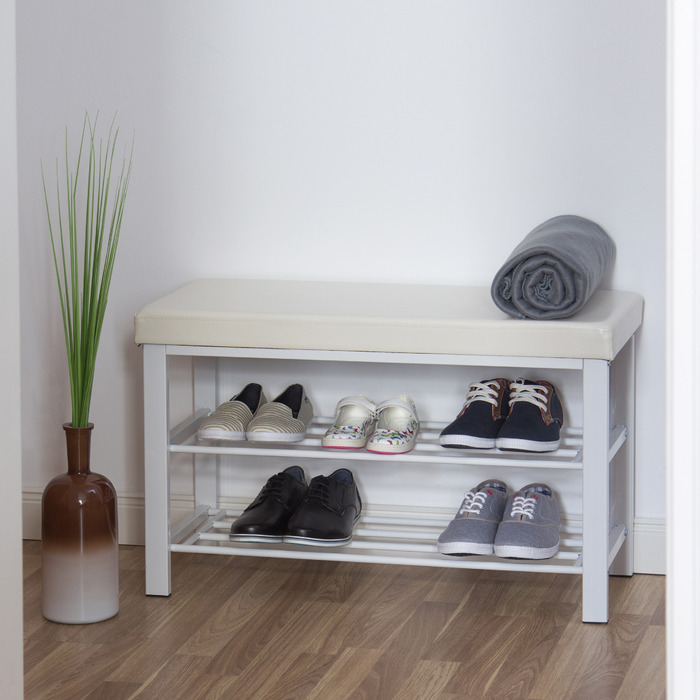 Relaxdays Schuhbank mit Polsterung
